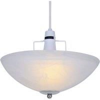 Traditional Frosted Alabaster Glass Shade Easy Fit Lampshade Chrome Gimble Home