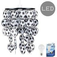MiniSun  15858 Football Pendant Shade + 6w ES LED GLS Bulb