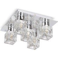 Modern Ice Cube Design Light Fitting 5 Way Flush Ceiling Spotlight Lighting