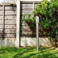 Modern Outdoor Garden Lighting MiniSun IP44 Stainless Steel Bollard 450mm 1000mm