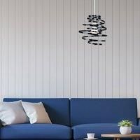 Metal Pendant Swirl Shade MiniSun Non Electric Easy Fit Lounge Ceiling Lampshade