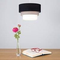 Modern Ceiling Pendant Lampshades Cotton Easy Fit 3 Tier Fabric Light Lamp Shade