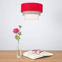Modern Ceiling Pendant Lampshades Cotton Easy Fit 3 Tier Fabric Light Lamp Shade