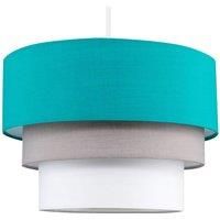 Modern Ceiling Pendant Lampshades Cotton Easy Fit 3 Tier Fabric Light Lamp Shade