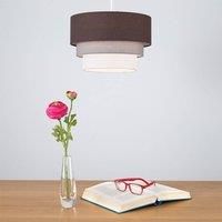 Modern Ceiling Pendant Lampshades Cotton Easy Fit 3 Tier Fabric Light Lamp Shade