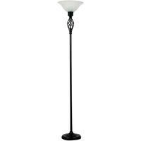Traditional Floor Lamp Barley Twist 176cm Standard with Glass Shade Home Light