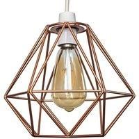 Modern Geometric Pendant Shade Ceiling Light Lampshade LED Vintage Filament Bulb