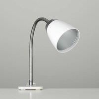 Craft Table Desk Spot Light Lamps LED Clamp Clip On Chrome Reading Lighting