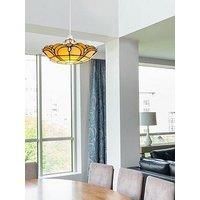 Tiffany Style Ceiling Light MiniSun Non Electric Elegant Lounge Stained Glass