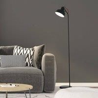 Stylish Spotlight Floor Lamp 148cm Red Wire Black Head LED Bulb Lounge Lighting