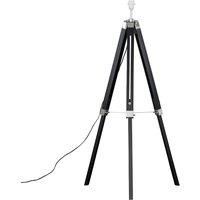Tall Tripod Floor Lamp Base Modern Design Living Room Light Chrome Lighting