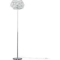 Chrome Intertwined Acrylic Jewel Ring Design Floor Lamp Light LED Bulb Lighting