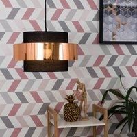 Light Shades Pendant Lighting Cylinder Copper / Chrome Halo Design LED Bulb