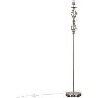 Floor Lamp Base Traditional Twist Antique Brass Brushed Chrome Living Room Light