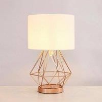 Metal Touch Table Lamp Geometric Base Modern Bedside / Living Room Lighting LED