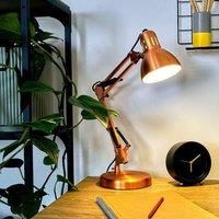 Minisun - Adjustable Office Desk Reading Lamp - Copper