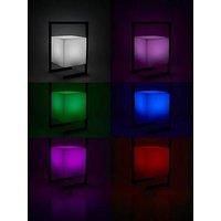 Cube Table Lamp Outdoor Colour Changing LED Rechargeable Outside Patio Light