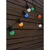 10 x Outdoor Multi-Coloured Festoon Chain String Lights Garden Wall Party Light