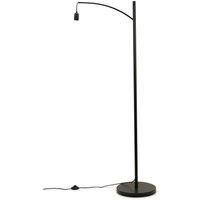 Black Metal Curve Stem Free Standing Light Living Room Floor Lamp Base