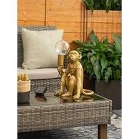 ValueLights | Solar Powered Gold Monkey Ornament Table Lamp | Table Lamps, Home Décor & Improvement Essential
