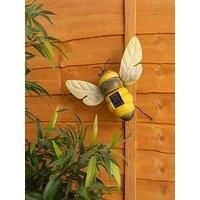 Solar Powered Bumble Bee Garden Ornament Outdoor Fence Wall Solar Light for Outdoor Garden Patio