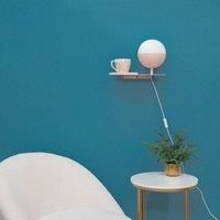 Marlow Blush Pink Wall Shelf Lamp