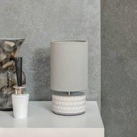Kaia Grey And White Ceramic Table Lamp