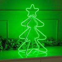 LED Christmas Tree Decoration Plug In LED Light Xmas Indoor Outdoor Neon Green