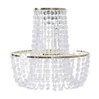 ValueLights | Gold Jewel Acrylic Droplet Chandelier Ceiling Pendant Light Shade Easy Fit Lampshade | Shades, Home Décor & Improvement Essential