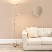Integrated LED Metal Floor Lamp Father and Son Free Standing Task Reading Light