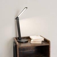 Black Dimmable LED Desk Lamp Wireless Charging Adjustable Reading Task Light