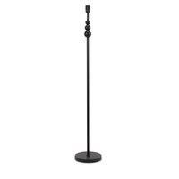 ValueLights Matt Black Stacked Ball Single Stem Standing Floor Lamp Base for Living Room