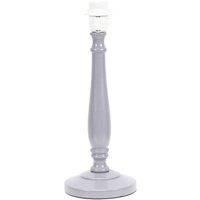 ValueLights | Traditional Grey Wood Candlestick Table Lamp Base for Living Room Bedroom | Table Lamps, Home Décor & Improvement Essential