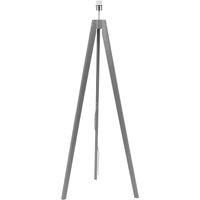 Wooden Tripod Floor Lamp Base Free Standing Wood Lounge Light Grey / Natural