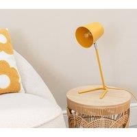 ValueLights | Mustard Metal Table Lamp with Tapered Dome Shade Task Desk Light | Table Lamps & Home Improvements Essential