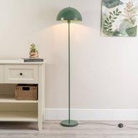 Metal Floor Lamp Retro Domed Lampshade Living Room Lounge Light LED Bulb
