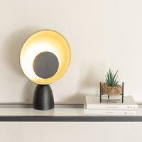 ValueLights | Black Integrated LED Table Lamp with Disc Design Shade Living Room Bedroom Light 2700K Warm White | Table Lamps, Home Décor & Improvement Essential