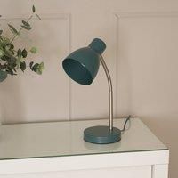 ValueLights | Teal Adjustable Flexi Neck Desk Lamp Reading Light | Table Lamps, Home Décor & Improvement Essential