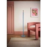 Pastel Bobbin Floor Lamp Base Living Room Free Standing Light Blue Pink Sage