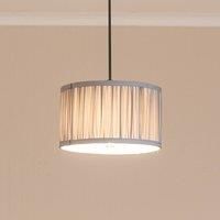 ValueLights | Small Easy Fit Powder Blue Ruched Pleated Drum Light Shade Living Room Bedroom Hallway Lampshade | Shades, Home Décor & Improvement Essential | 250mm Shade Width