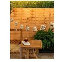 ValueLights | Rattan Wicker Ball 10 x Battery Operated Outdoor Garden String Lights