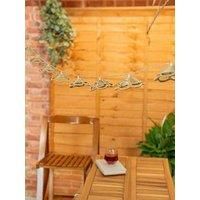 10 x Battery Operated Flower String Lights Outdoor Rattan Wicker LED Lighting