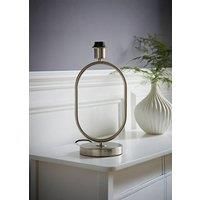 ValueLights | Antonia Brushed Chrome Metal Oval Stem Table Lamp Base | Table Lamps, Home Décor & Improvement Essential