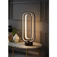 ValueLights | Infinity Matte Black Revolving LED Table Lamp