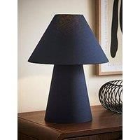 Navy Blue Table Lamp Full Fabric Light Tapered Lamp Shade Bedside Living Room