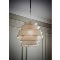 ValueLights | Valerie 5 Tier Natural Linen Ceiling Lamp Shade | Shades & Home Improvements Essential | 400cm Shade Width