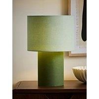 Fabric Table Lamp Colour Clash Duo Light Living Room Bedroom Bedside LED Bulb