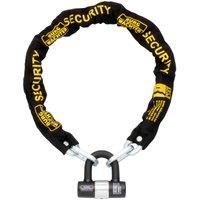 Burg-Wachter 1M Sold Secure Gold Bike Chain and Lock Kit, Black