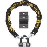 Burg-Wachter Wachter 1.5M Sold Secure Gold Bike Chain, Lock and Ground Anchor Kit Black