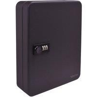 Sterling Kc20C Wall Mountable Combination Cabinet with 20 Hooks-Matt Black-with Coloured Key Tags